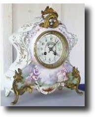 French Porcelain China Clock , circa 1890 — Antique Clocks Price Guide