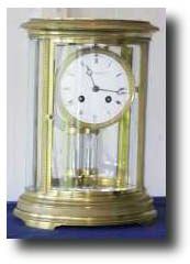 French Oval Crystal Regulator, 19th century — Antique Clocks Price Guide