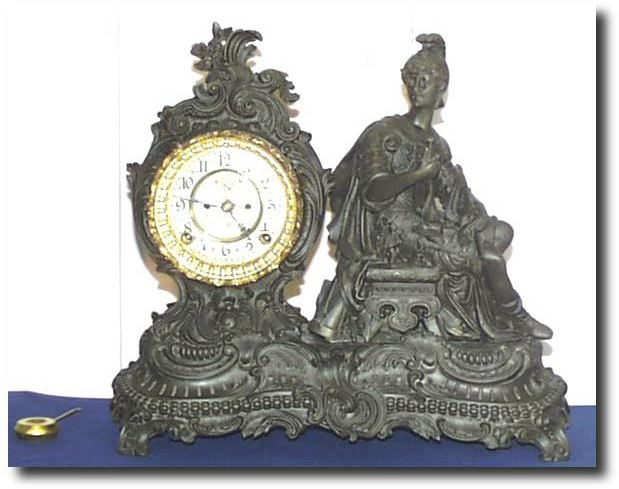 Ansonia " KNIGHT" Figural Clock, c. 1901 — Antique Clocks Price Guide