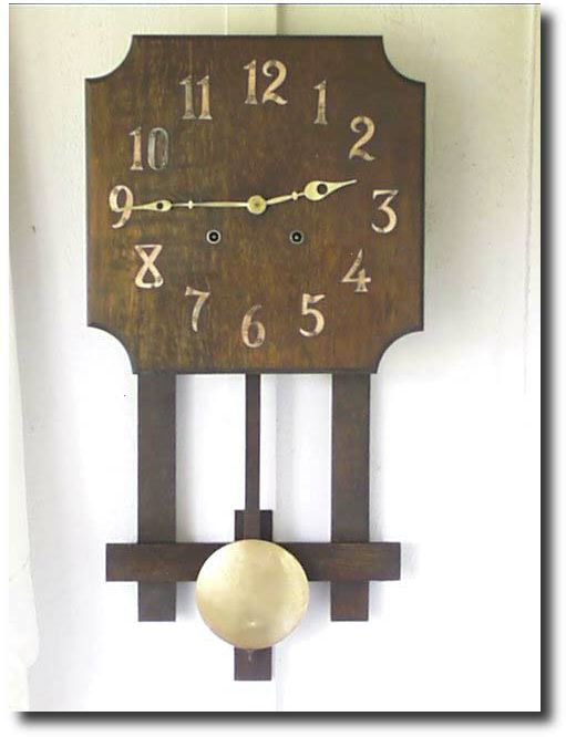 Sessions Mission Oak Wall Regulator, c. 1900 — Antique Clocks Price Guide