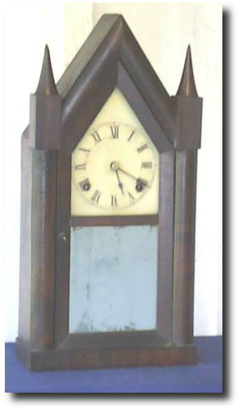 Waterbury 8 day Steeple Clock , circa late 19th century — Antique Clocks Price Guide