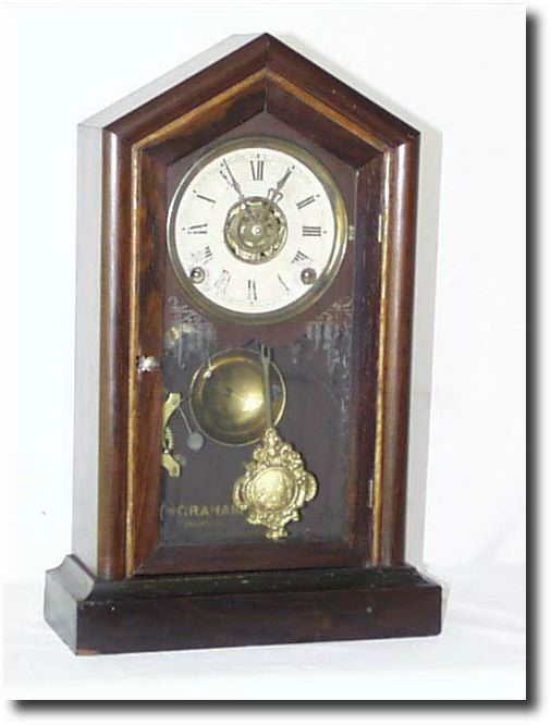 E. Ingraham Rosewood clock, circa late 1800's — Antique Clocks Price Guide