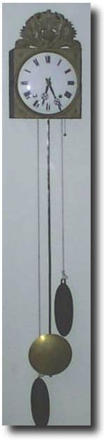 French Morbier Striking wall clock., late 19th century — Antique Clocks Price Guide