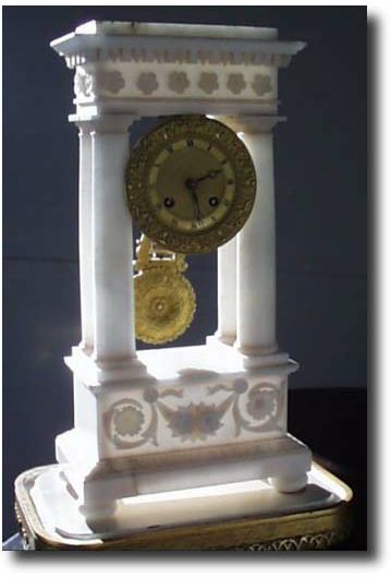 French Marble Portico with Dome., circa 1880's — Antique Clocks Price Guide