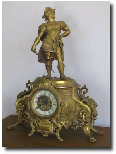 Waterbury "CAVALIER" Figural Clock, c. 1900 — Antique Clocks Price Guide