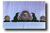 Art Deco Garniture, Marble with Bird Figures, c. 1930?