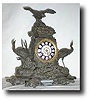 French Cast Metal Clock , circa late 19 century