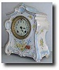 Ansonia "La Fontaine" Royal Bonn China Clock , circa 1900