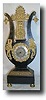 French Lyre Clock, circa 1820