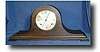 Ansonia Tambour clock, silvered dial in good condition. circa 1900's