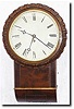 English Regency Drop Trunk Wall Clock, circa 1825- 1850