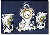 French China Clock Set , circa 1890