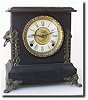 E. Ingraham Black Wood mantel clock., circa 1910