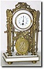 Marble and Bronze Portico Clock, c. early 1900's