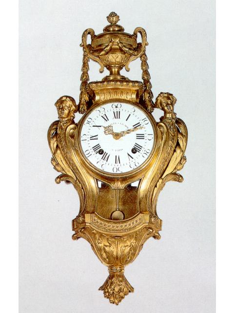 Fine gilt bronze eight day-going, hour and half-hour striking Louis XVI wall clock, Charles Le Roy a Paris, circa 1780. — Antique Clocks Price Guide