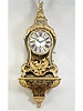 Fine eight-day going, pull cord winding quarter repeating, Boulle type brass inlaid veneered cartel with matching bracket, so-called cul de lampe. Esaie Huguenin a La Chaux-de-Fond, circa 1720.
