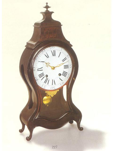 Fine 8 day-going, hour and half hour-striking, hour-repeating Neuchatel type pendulum wall bracket clock. H. Mons aVevey, circa 1770. — Antique Clocks Price Guide