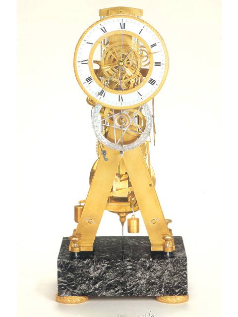 Very fine and rare skeletonized month-going table regulator; French, circa 1830. — Antique Clocks Price Guide