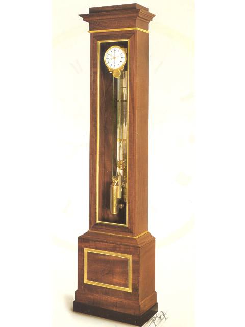 8 day-going weight-driven center-seconds mahogany "valet astronomique" longcase regulator. Lepaute, made in 1807. — Antique Clocks Price Guide