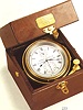 Fine mahogany two-day marine chronometer with winding indicator. Thomas Mercer, Ltd. London, No. 19851, circa 1950. Fine