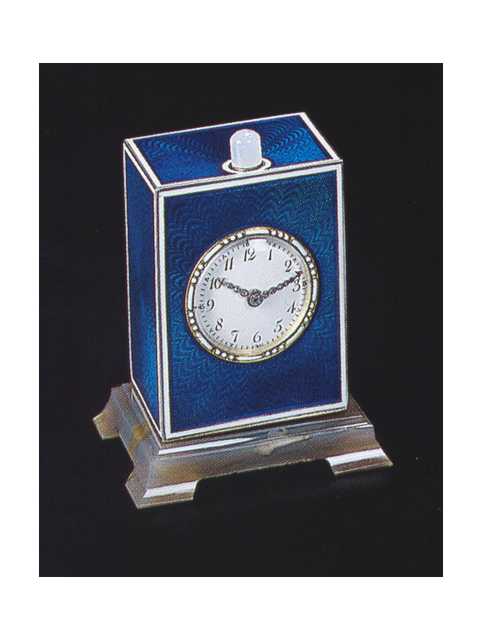 Silver, enamel and agate, eight-day going minute repeating, carriage clock. Swiss, circa 1920. Very — Antique Clocks Price Guide