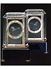 18K gold, rock crystal and onyx, diamond-set, eight-day going Mystery clock, Cartier, Paris, circa 1925.