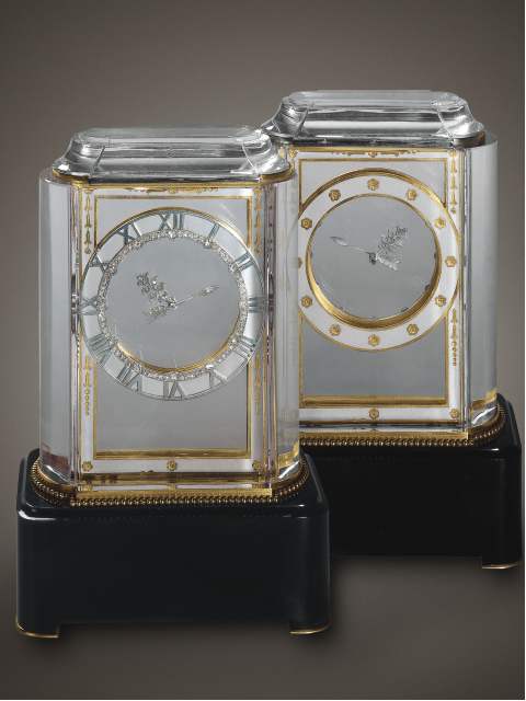 "Pendule Mysterieuse Modele A", 18K gold and rock crystal eight day going Mystery clock, Cartier, Paris, circa 1925. — Antique Clocks Price Guide