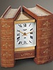 Concealed electronic desk clock designed as a book. Jaeger, Paris, circa 1960.