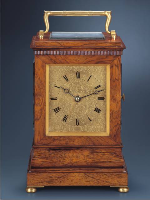 Double-train mahogany alarm carriage clock striking hours and half hours and repeating hours. Charles Frodsham, London, circa 1845. — Antique Clocks Price Guide