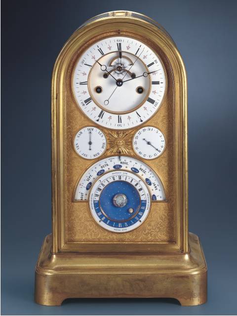 Very fine and rare dead center-seconds, astronomical, 1 month-going mantle regulator. Charles Oudin, Paris. — Antique Clocks Price Guide