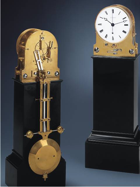 Very fine and rare, center-seconds astronomical 6 month-going mantle regulator with remontoir d'galit wound every 30 seconds. Paul Garnier, Paris, circa 1845. — Antique Clocks Price Guide