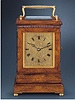 Double-train mahogany alarm carriage clock striking hours and half hours and repeating hours. Charles Frodsham, London, circa 1845.