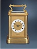 "Giant" gilt brass 8 day-going double-train carriage clock, striking the hours and quarters. William Payne & Co, London, circa 1850.
