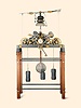 Cast iron, steel, and brass quarter-striking tower clock, Arsene Cretin l'Ange, a Morbier (Jura), c. 1899