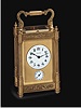 Gilt brass, eight day-going, Grande et petite Sonnerie, quarter-repeating carriage clock with alarm. Lacloche Freres, Paris, circa 1900.