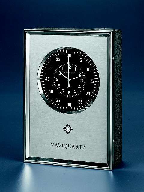 Fine 'Naviquartz', electronic, center-seconds chronometer, in original fitted box. Patek Philippe & Cie, made in the 1970's. — Antique Clocks Price Guide