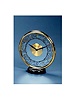 Brass and glass mystery clock. Jaeger-LeCoultre, Swiss, circa 1950.