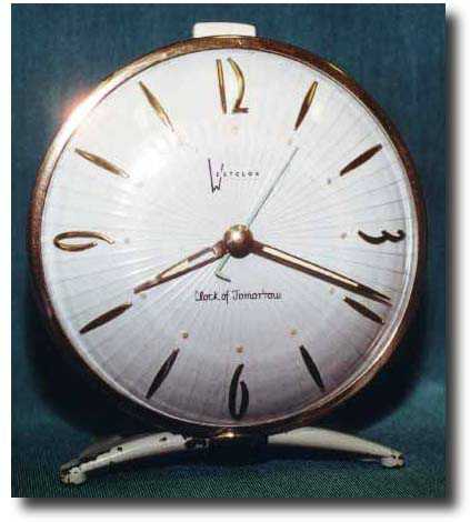 Westclox "Clock of Tomorrow", Dated 1955 — Antique Clocks Price Guide