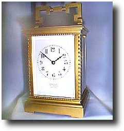 French hour and half-hour striking carriage clock, c. 1890 — Antique Clocks Price Guide