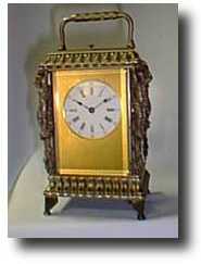 French Strike and Repeat Antique Caryatid Carriage Clock, c. 1880 — Antique Clocks Price Guide