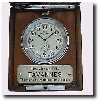 Tavannes jewelers display deck watch. — Antique Clocks Price Guide