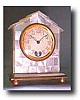 Mother of Pearl Mock Pendulum Swiss Miniature Clock