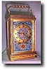 French Cloisonne strike and repeat carriage clock, c. 1880