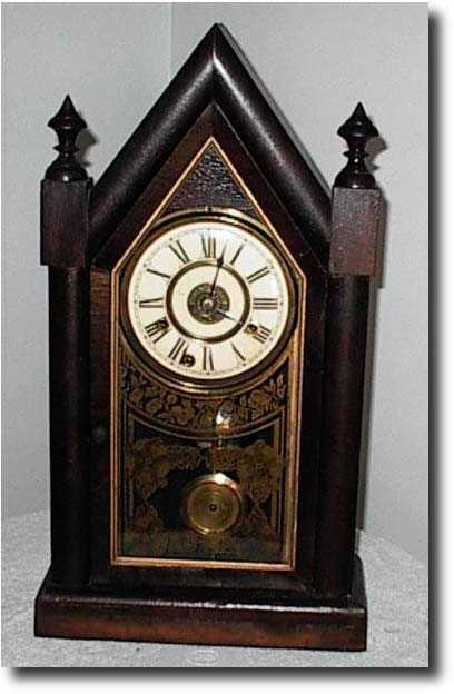 Unusual Jerome Steeple clock — Antique Clocks Price Guide