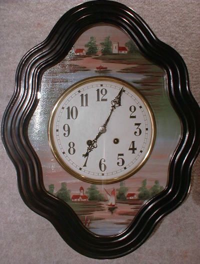 French picture frame clock, circa 1900-1930, — Antique Clocks Price Guide