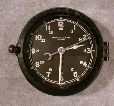 CHELSEA 6" PHENOLIC CASE SHIP'S CLOCK TIMEPIECE CIRCA 1978-1978. — Antique Clocks Price Guide