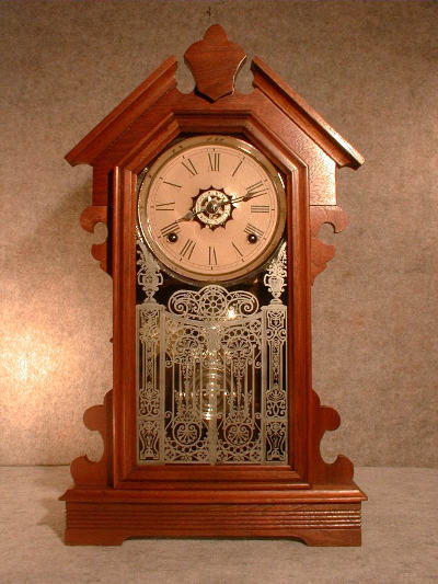 THIS IS A WALNUT SHELF CLOCK, "AUSTRALIA", BY THE ANSONIA CLOCK CO. — Antique Clocks Price Guide