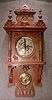 THIS IS A GERMAN BERLINER WALL CLOCK BY MAUTHE FMS. CIRCA 1890-1900.