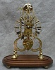 THIS IS A ENGLISH 8 DAY CABLE FUSEE SKELETON CLOCK. CIRCA 1890'S.