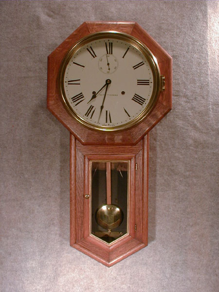 Seth Thomas "World" Wall Clock In An Old Oak Case.  Circa 1905-15. — Antique Clocks Price Guide